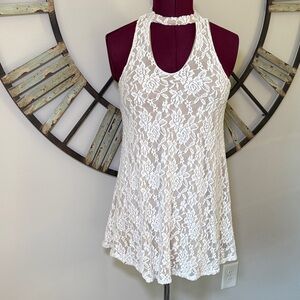Mesmerized White Lace Dress